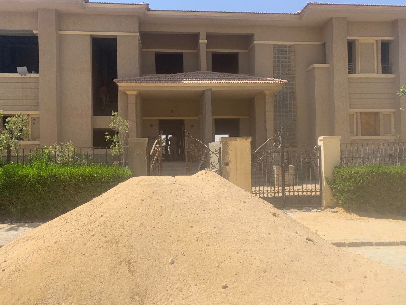 Villa project exterior under finishing